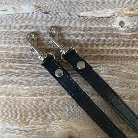 Black Vegan Leather Strap Replacement - Picture 4 of 6